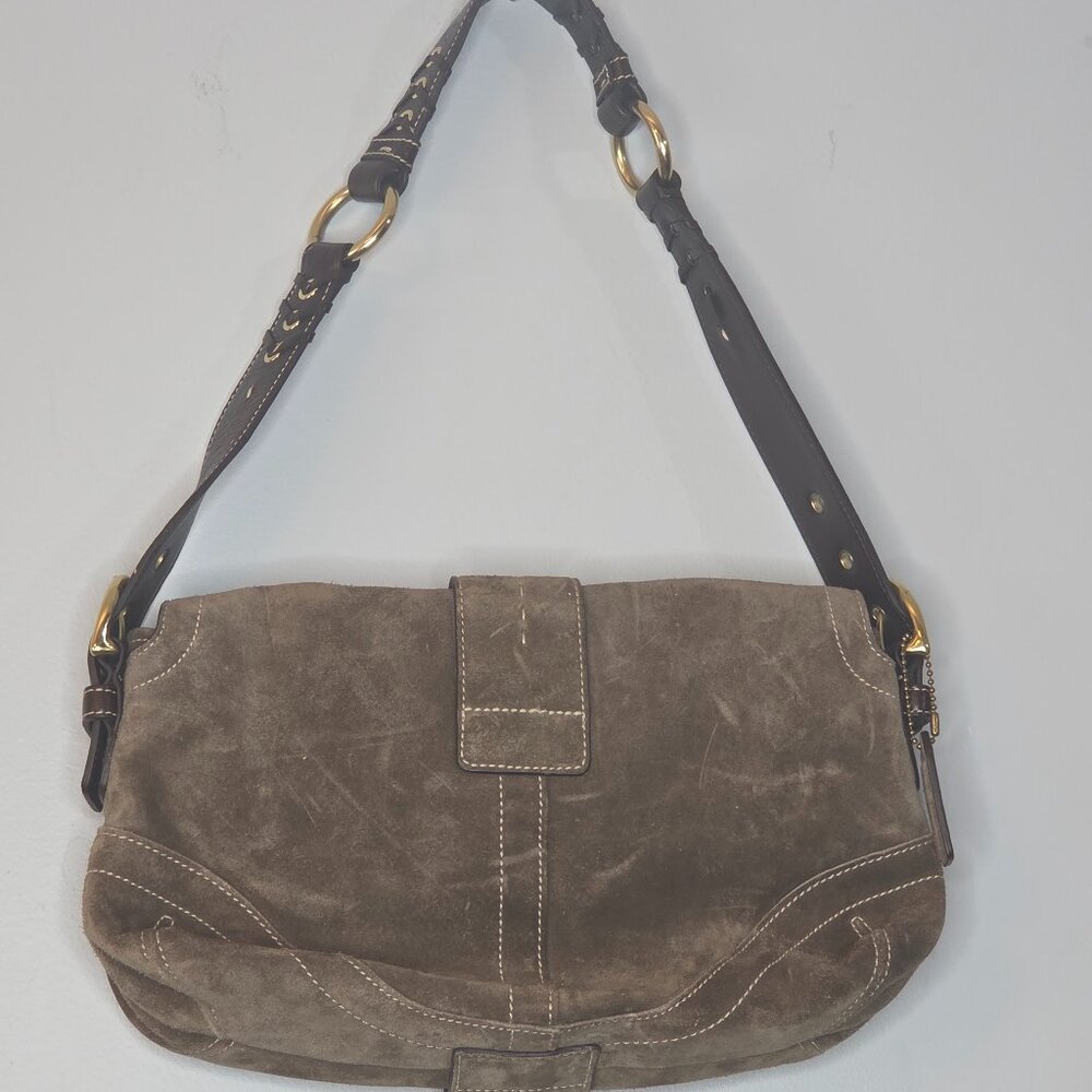 Coach Soho Vintage Y2K Suede Hobo Shoulder Bag - Picture 2 of 6
